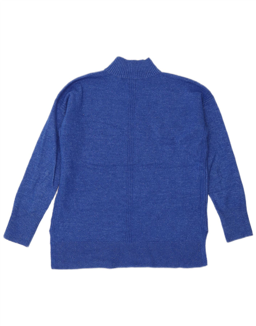 John Lewis Dame Oversized Turtle Neck Jumper Sweater UK 8 Small Blue