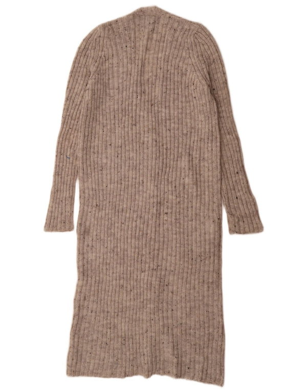 Zara Dame Jumper Dress UK 10 Small Grey Flecked Acryl