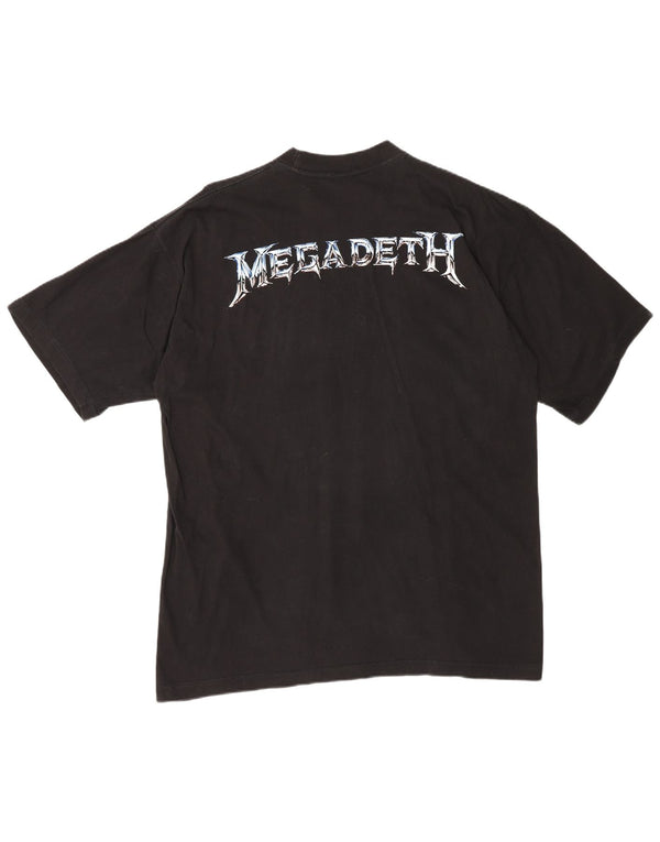 Vintage Herre Megadeth 1994 Grafisk T-Shirt Top XL Sort Bomuld Metal