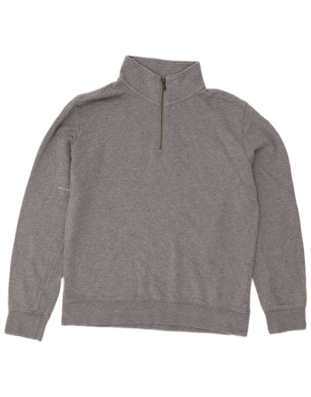 Marks & Spencer Sweatshirt med lynlås til mænd mellem grå bomuld