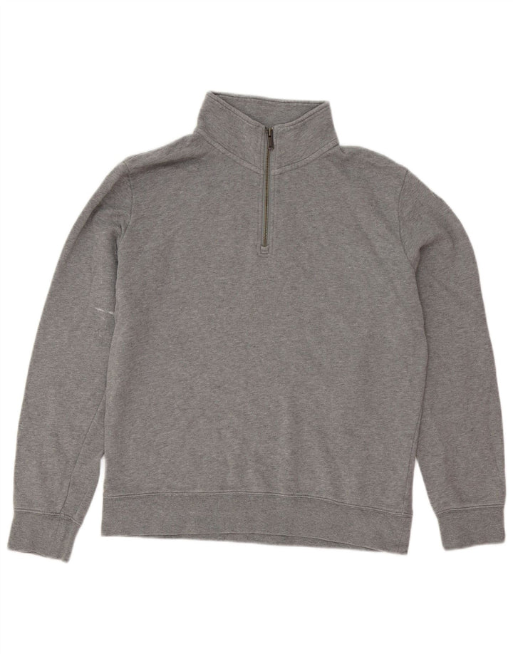 Marks & Spencer Sweatshirt med lynlås til mænd mellem grå bomuld