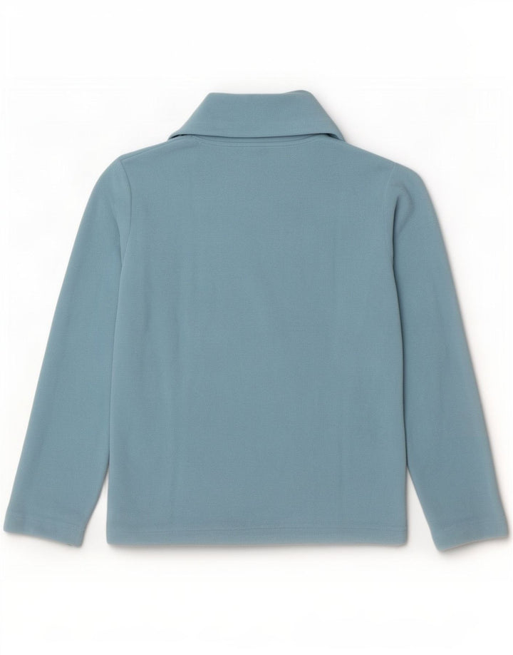 Invicta Fleece Jumper med lynlås til kvinder UK 12 Medium Blue Polyester
