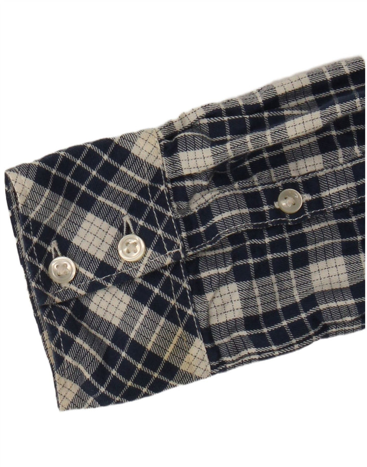 Wrangler Flanelskjorte til kvinder XS Marineblå ternet bomuld