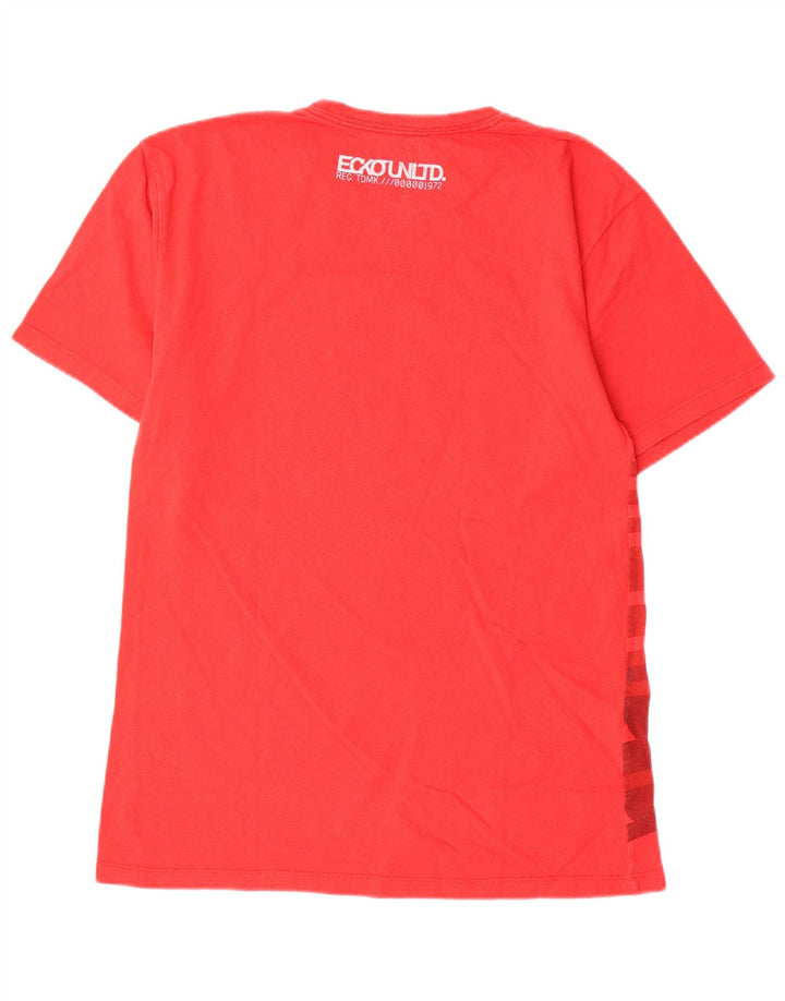 Ecko Unltd Herre grafisk T-shirt Top Lille rød geometrisk bomuld