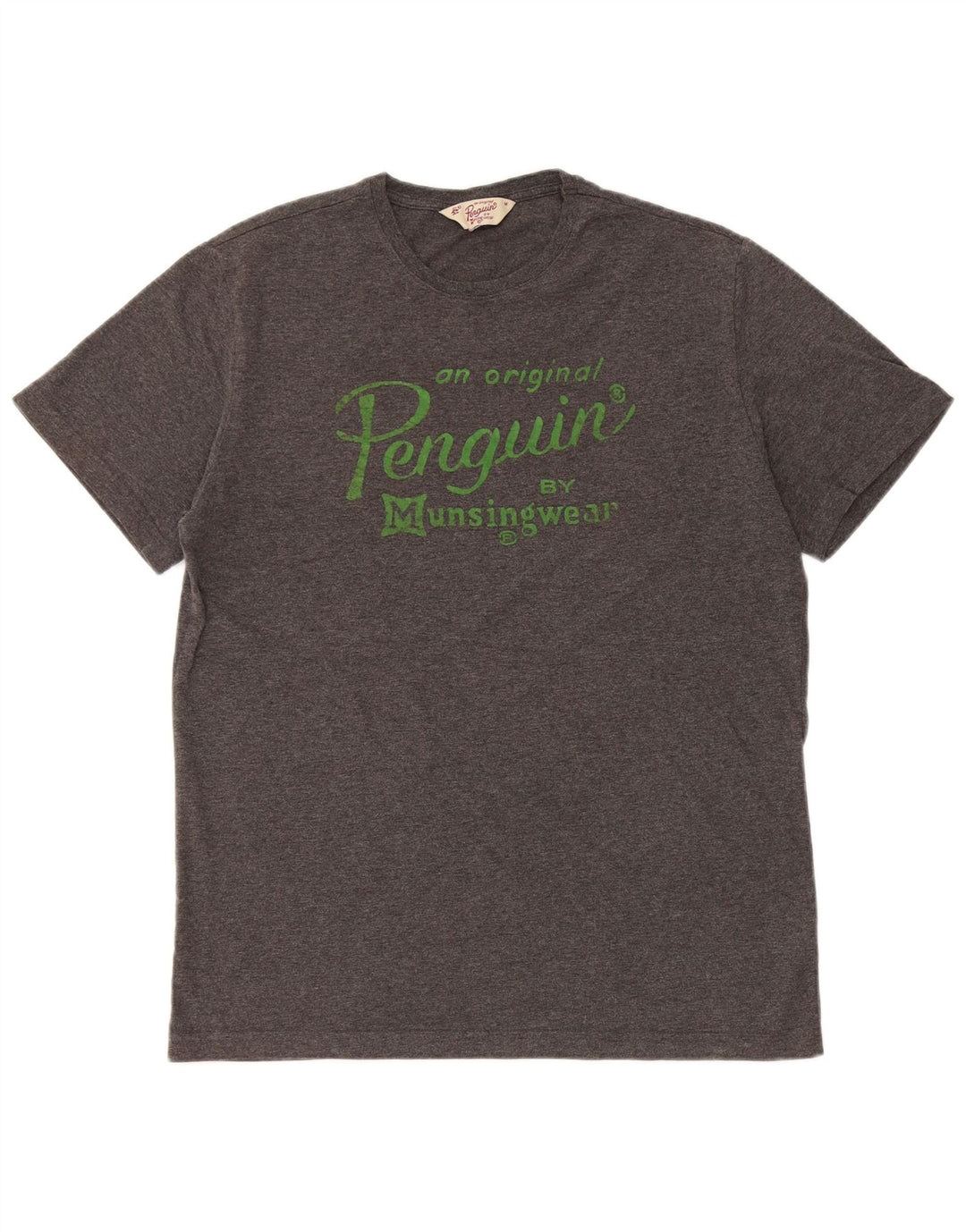 Penguin Herre Grafisk T-Shirt Top Medium Grå