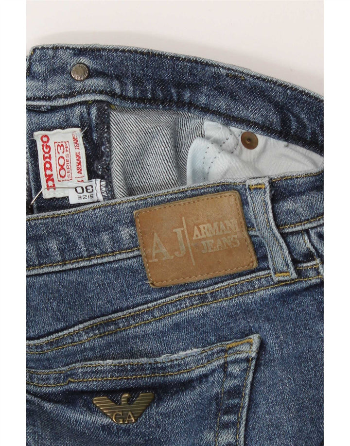 Armani Herre Bootcut Jeans W30 L29 Blå Bomuld