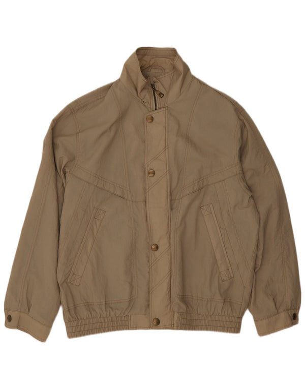 Vintage bomberjakke til mænd UK 42 XL Beige Polyester