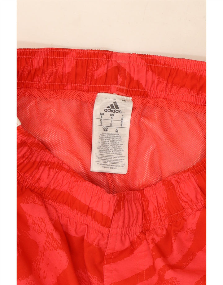 Adidas sportsshorts til kvinder UK 10 Small Red Tie Dye Polyester