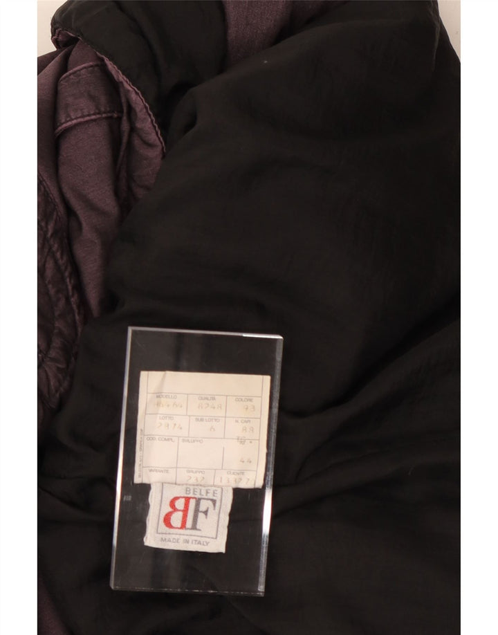 BELFE Graphic Windbreaker Jacket UK 14 Medium Lilla Nylon