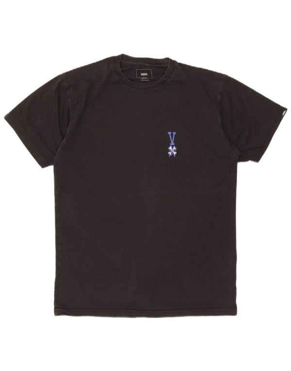 Vans Herre Classic Fit Grafisk T-Shirt Top Medium Sort Bomuld