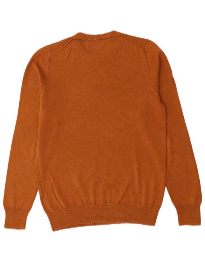 Marks & Spencer Herre sweater med rund hals, lille brun bomuld