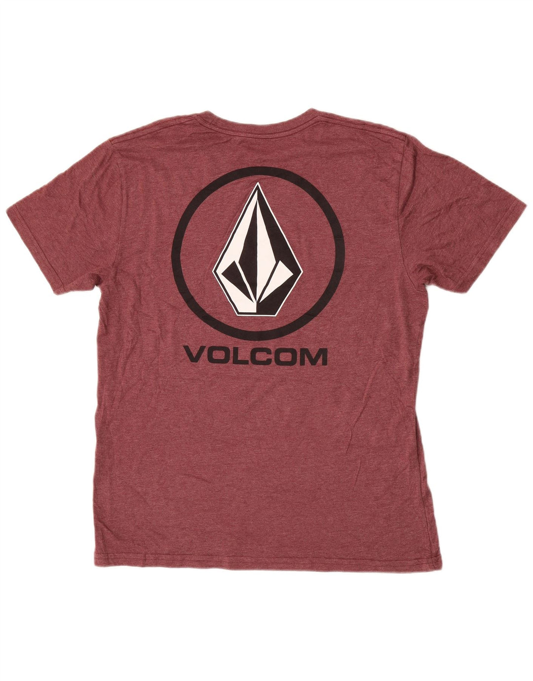 Volcom Herre Grafisk T-Shirt Top Stor Bourgogne Bomuld