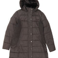 HOBBS Womens Hooded Padded Coat UK 16 Large Grey
