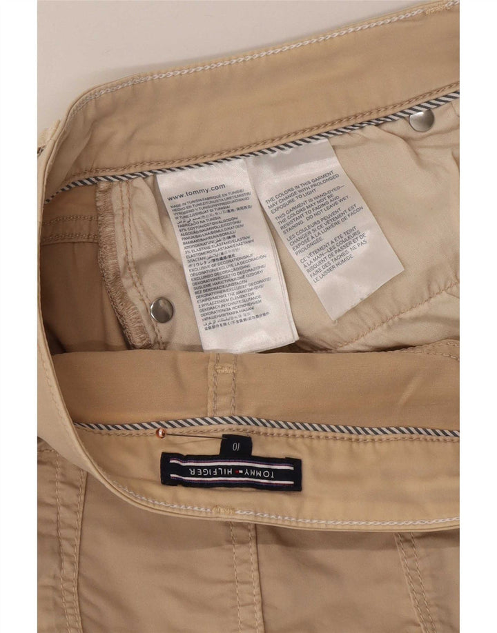 Tommy Hilfiger Dame Mini-nederdel US 10 Large W32 Beige Bomuld