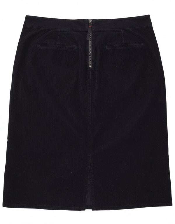 Boden Womens Corduroy Nederdel UK 18 XL W38 Navy Blue Bomuld