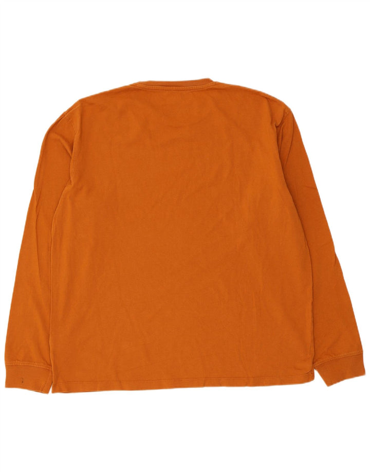 Wrangler Herre Top Langærmet Medium Brun Bomuld