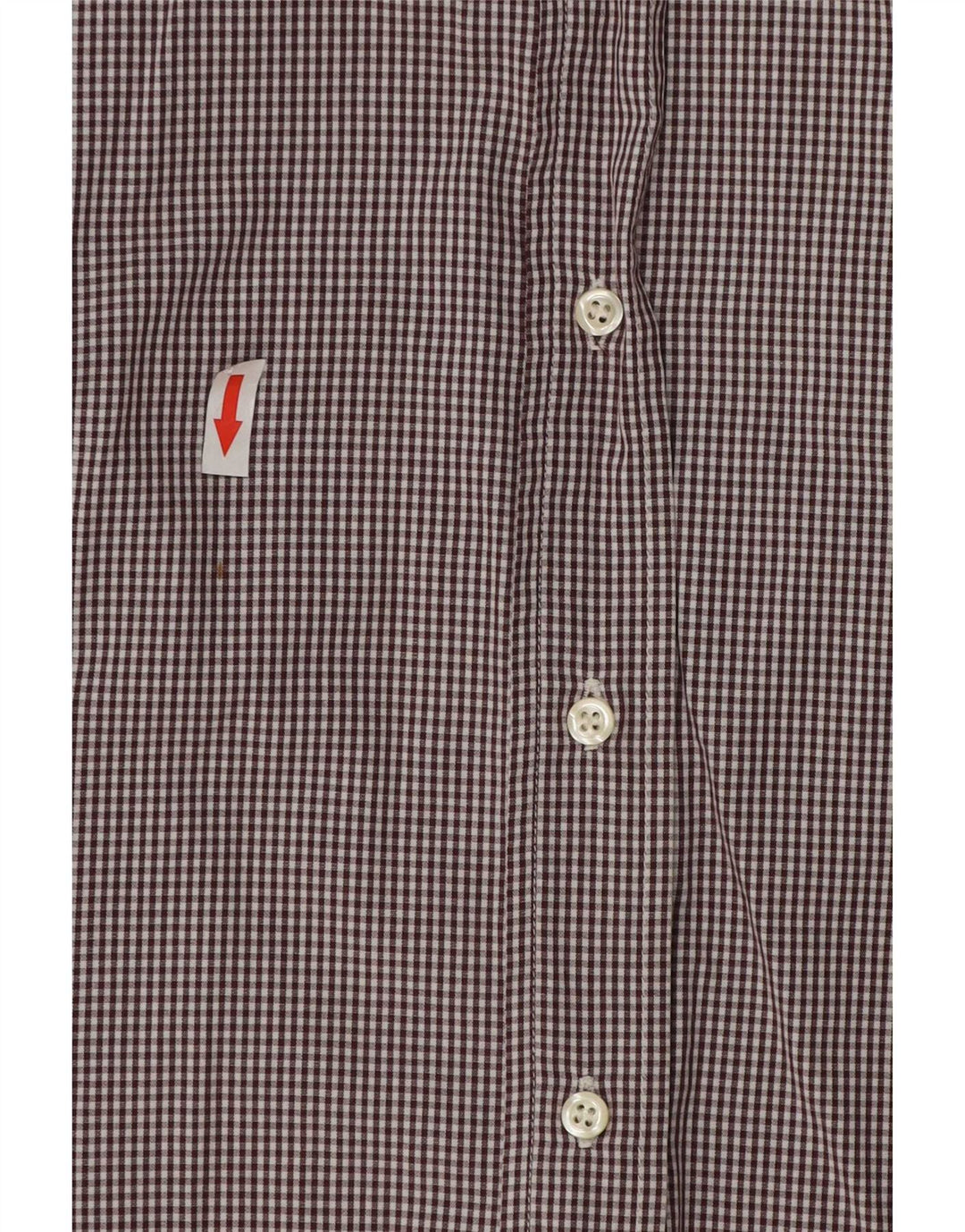 Benetton Dameskjorte UK 16 Stor Brun Gingham