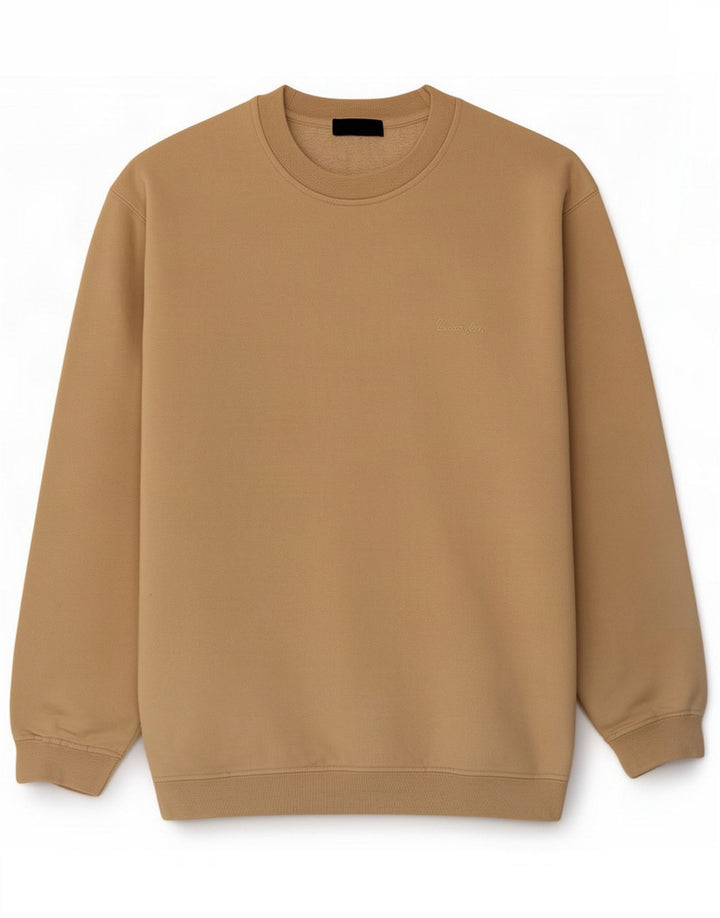 Wrangler Sweatshirt-trøje til mænd Large Beige Cotton