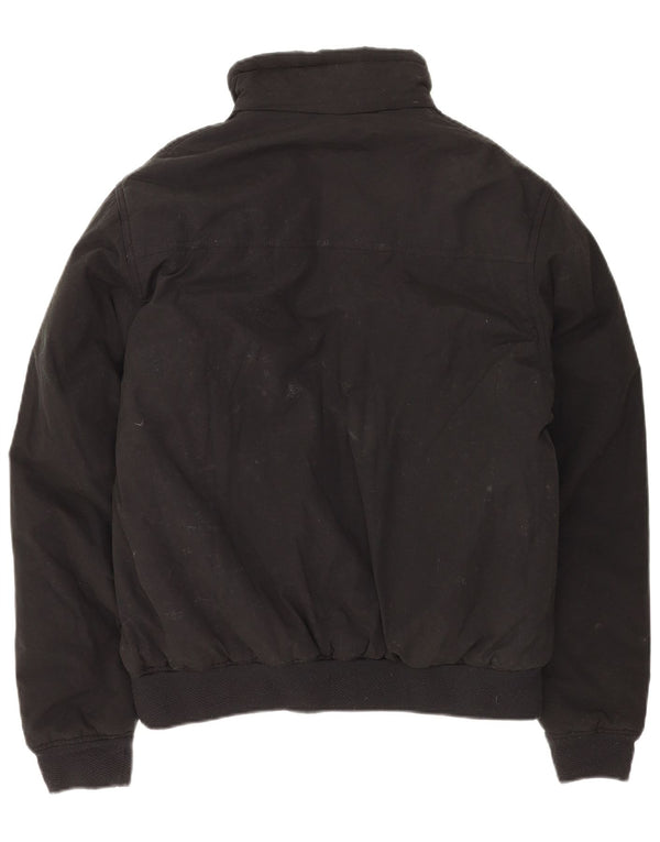 ASICS Herre Windbreaker Jacket UK 40 Large Black Cotton