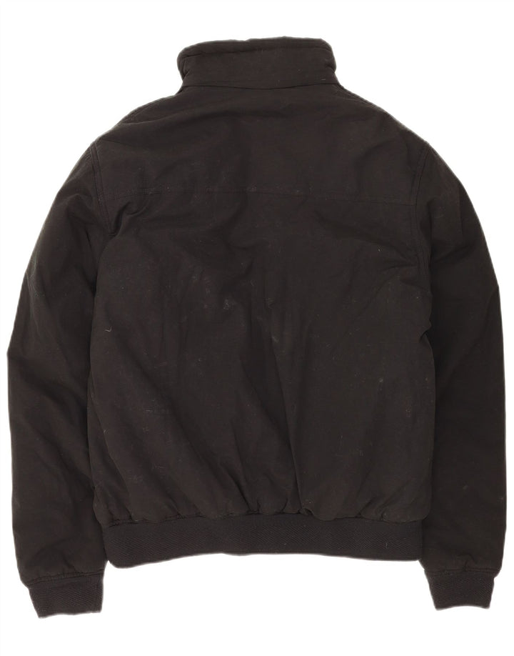 ASICS Herre Windbreaker Jacket UK 40 Large Black Cotton