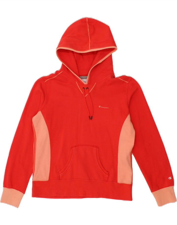 CHAMPION Womens Heritage Classics Hoodie Jumper UK 16 Large Red Vintage Champion and Second-Hand Champion from Messina Hembry 