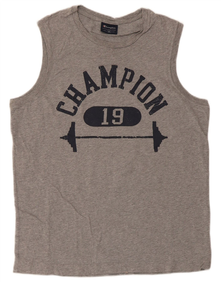 Champion Herre Grafisk Vest Top Medium Grå