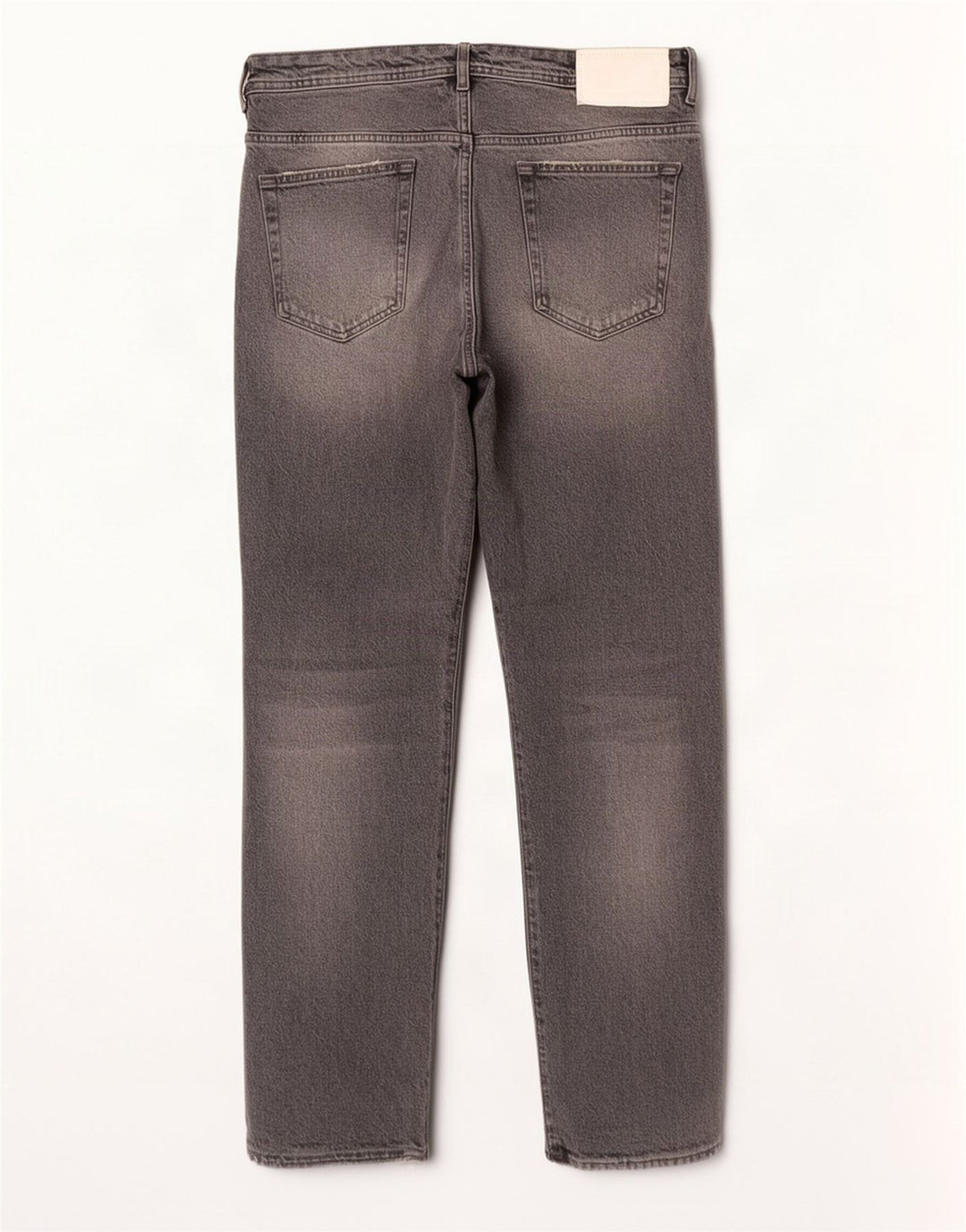 Zara Herre Distressed Straight Jeans EU 44 Large W34 L29 Grå Bomuld