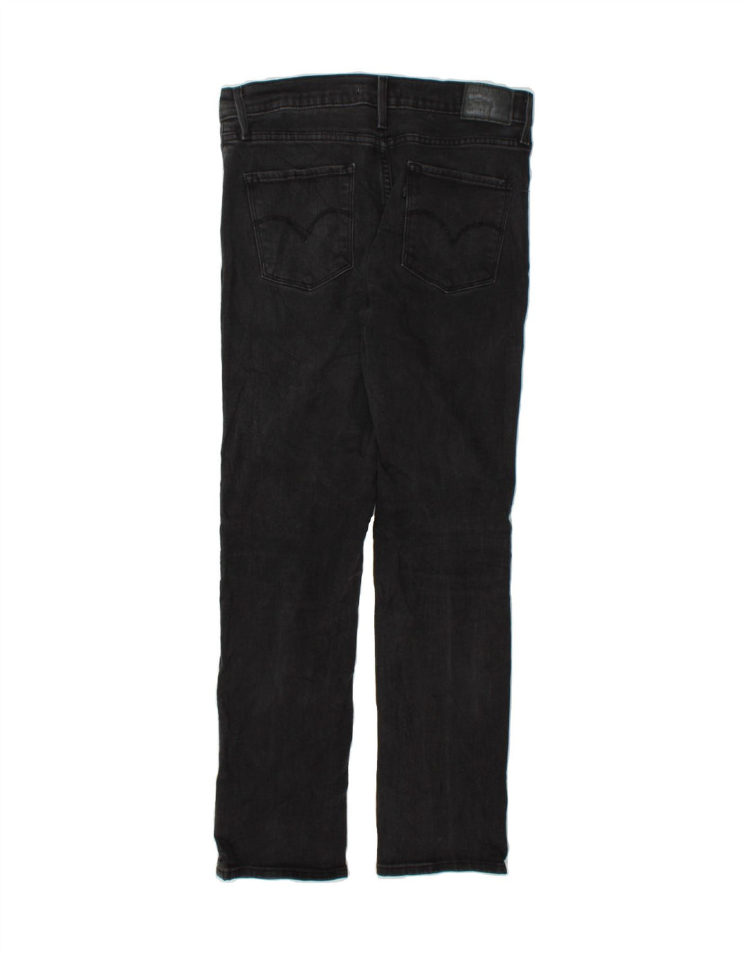 LEVI'S Womens Straight Jeans W29 L30 Black Cotton Vintage Levi's and Second-Hand Levi's from Messina Hembry 