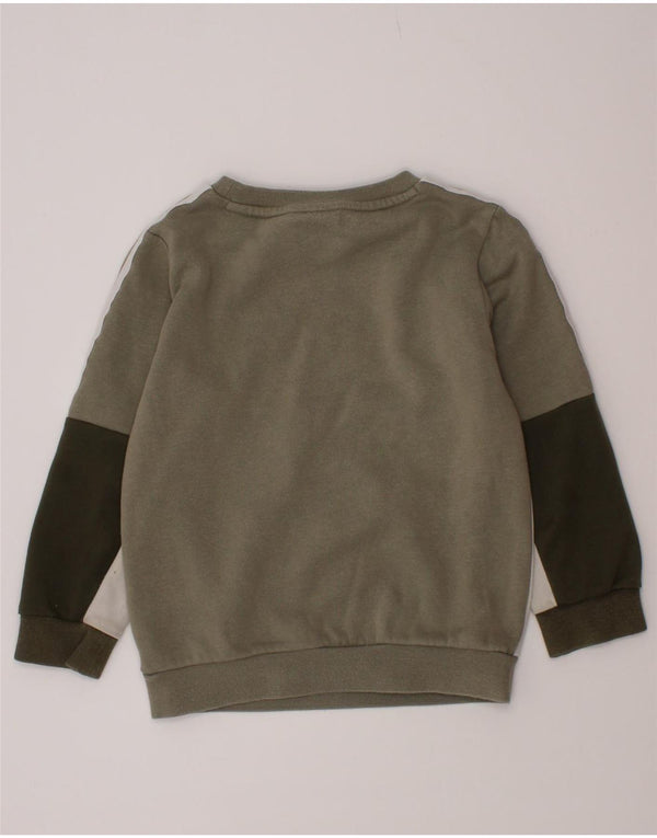 Adidas Boys Sweatshirt Jumper 2-3 år Grå Colourblock