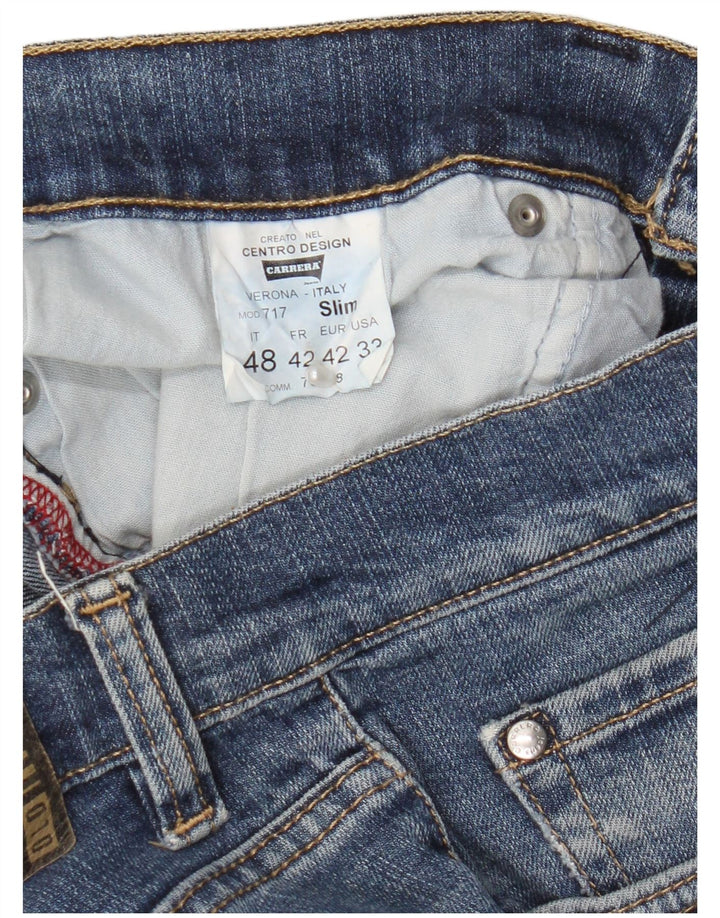 Carrera Herre 717 Slim Jeans IT 48 Medium W33 L31 Blå Bomuld