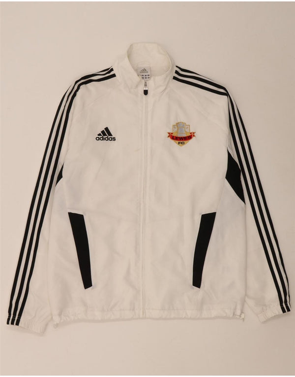 Adidas Træningsdragt til mænd Topjakke UK 42/44 Stor hvid Colourblock Polyester