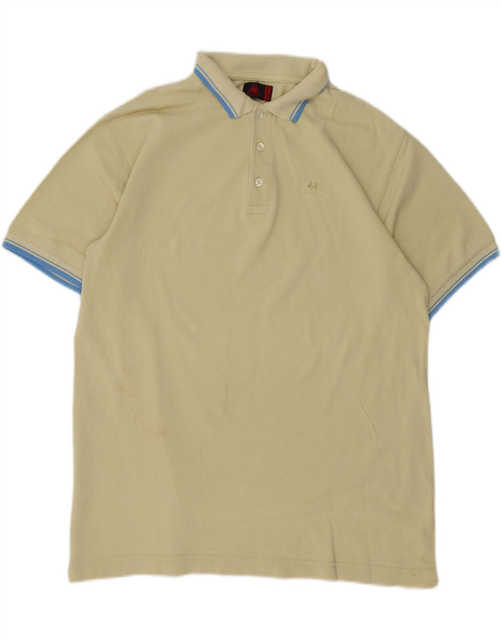 Kappa herre poloshirt XL gul bomuld