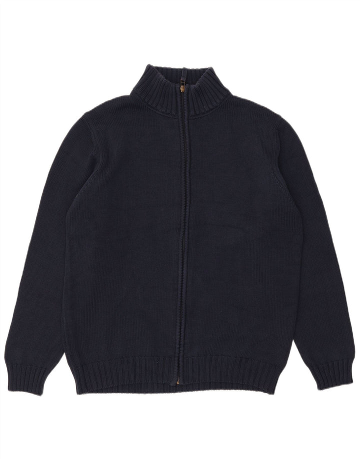 Zara Herre Cardigan Sweater Large Navy Blue