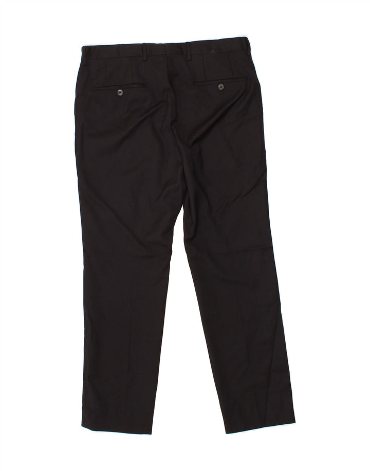 HUGO BOSS Mens Slim Cropped Trousers IT 48 Medium W32 L23 Black Vintage Hugo Boss and Second-Hand Hugo Boss from Messina Hembry 