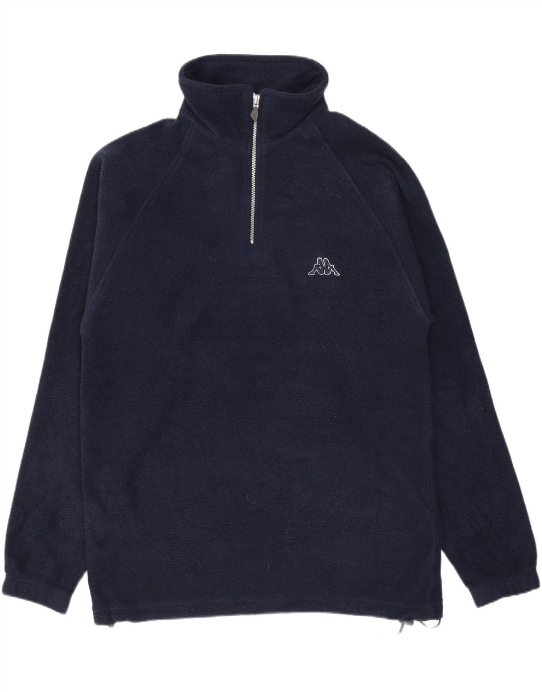 Kappa herre lynlås hals fleece trøje lille marineblå