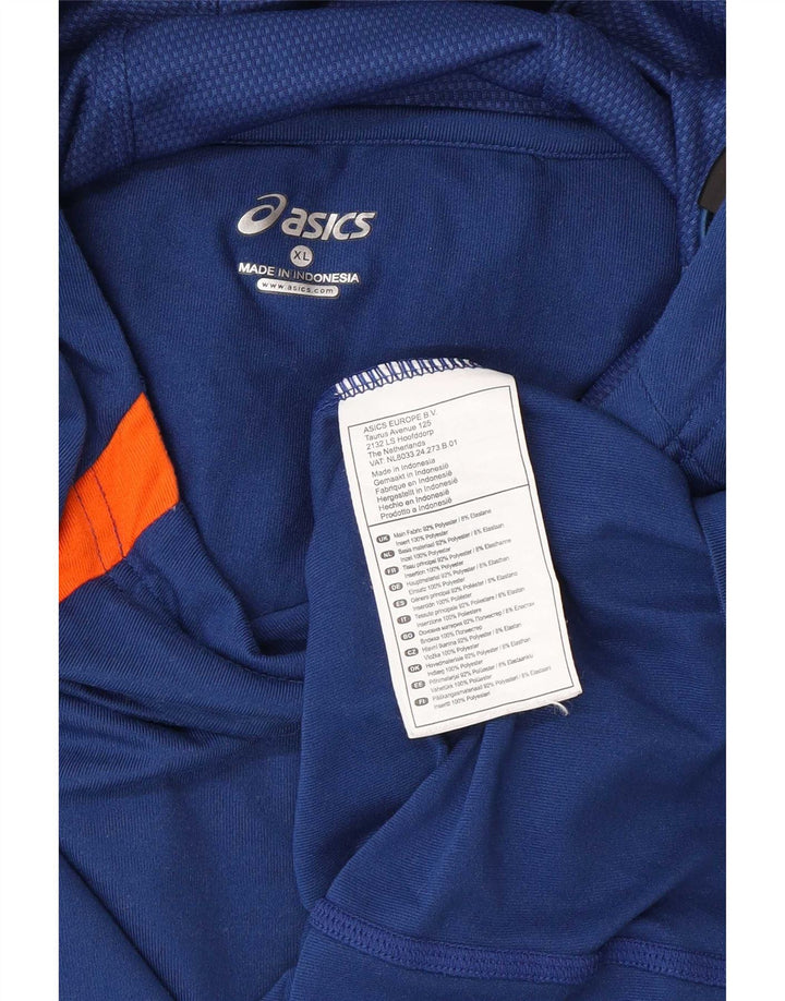 Asics Herre Hooded Top Langærmet XL Blå Polyester