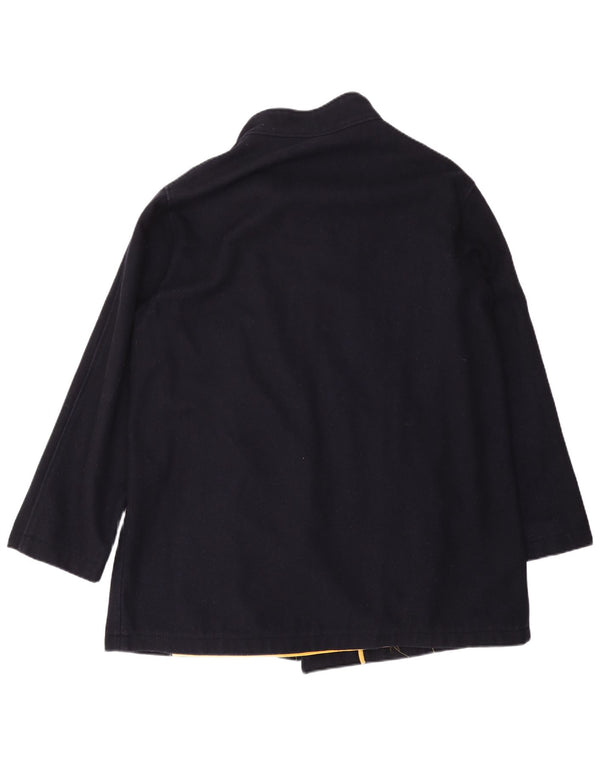 MARINA YACHTING Herre Dobbeltradet Frakke IT 56 3XL Marineblå Uld