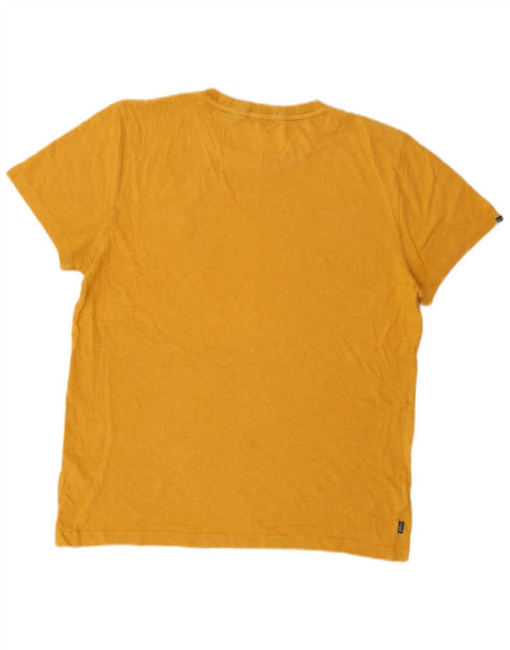 Superdry T-shirt top til mænd, stor gul