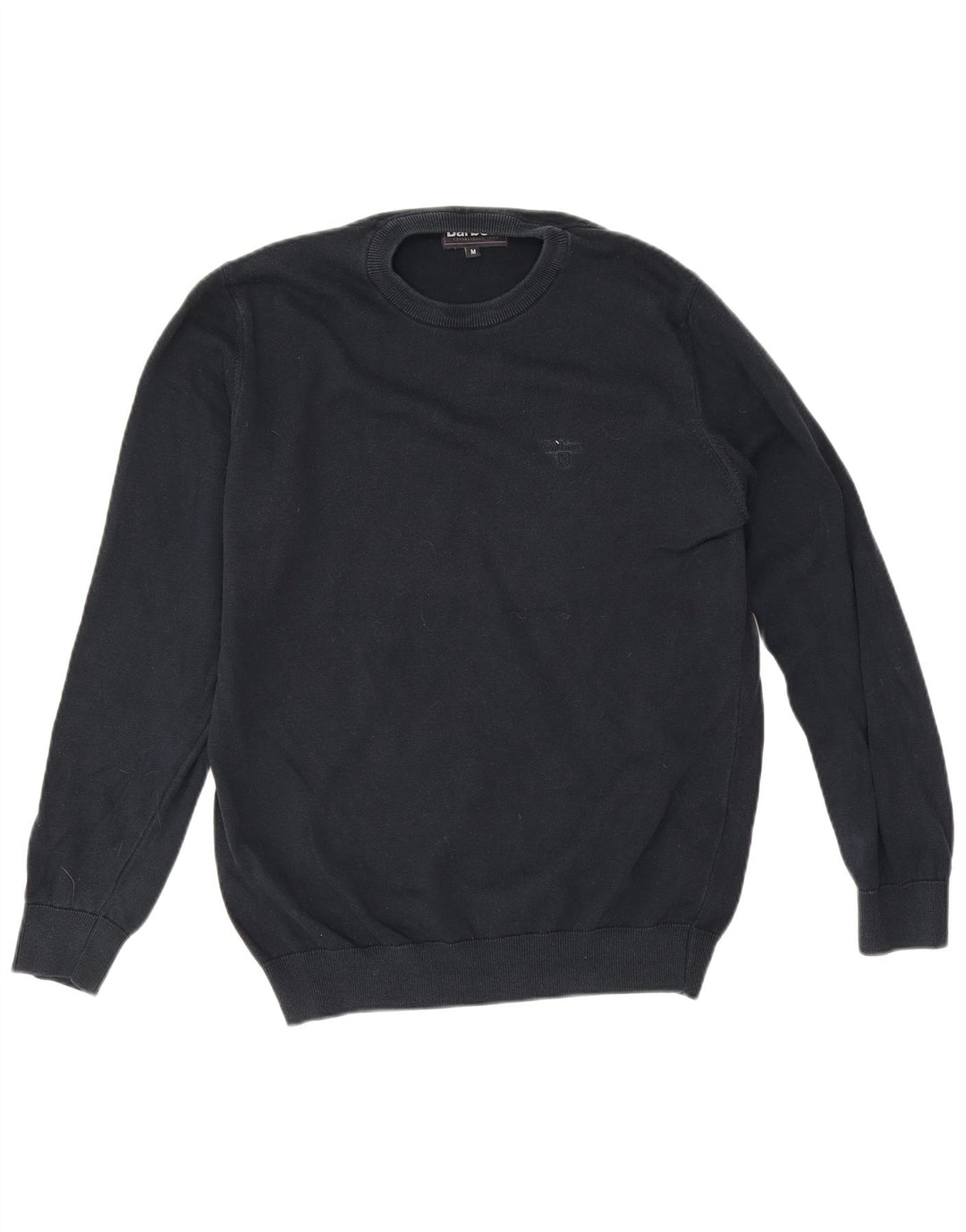 Barbour Herre trøjetrøje med rund hals mellem marineblå bomuld