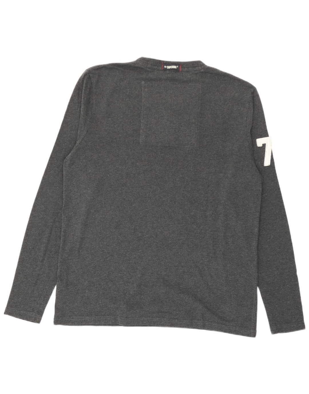 Superdry Herre grafisk top langærmet 2XL grå bomuld