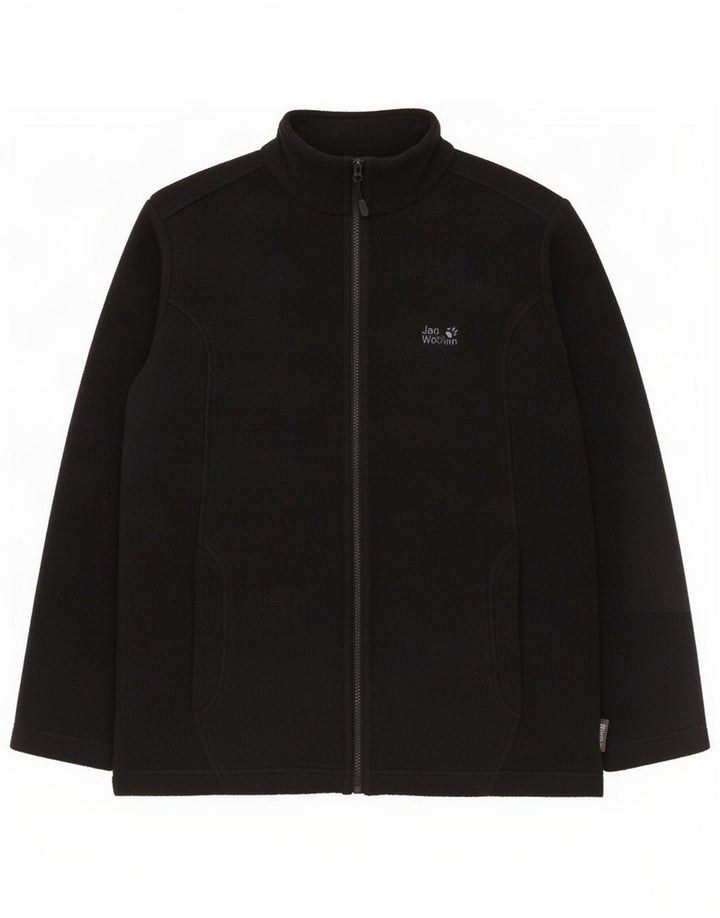 Jack Wolfskin Dame Fleecejakke UK 12 Medium Sort Polyester