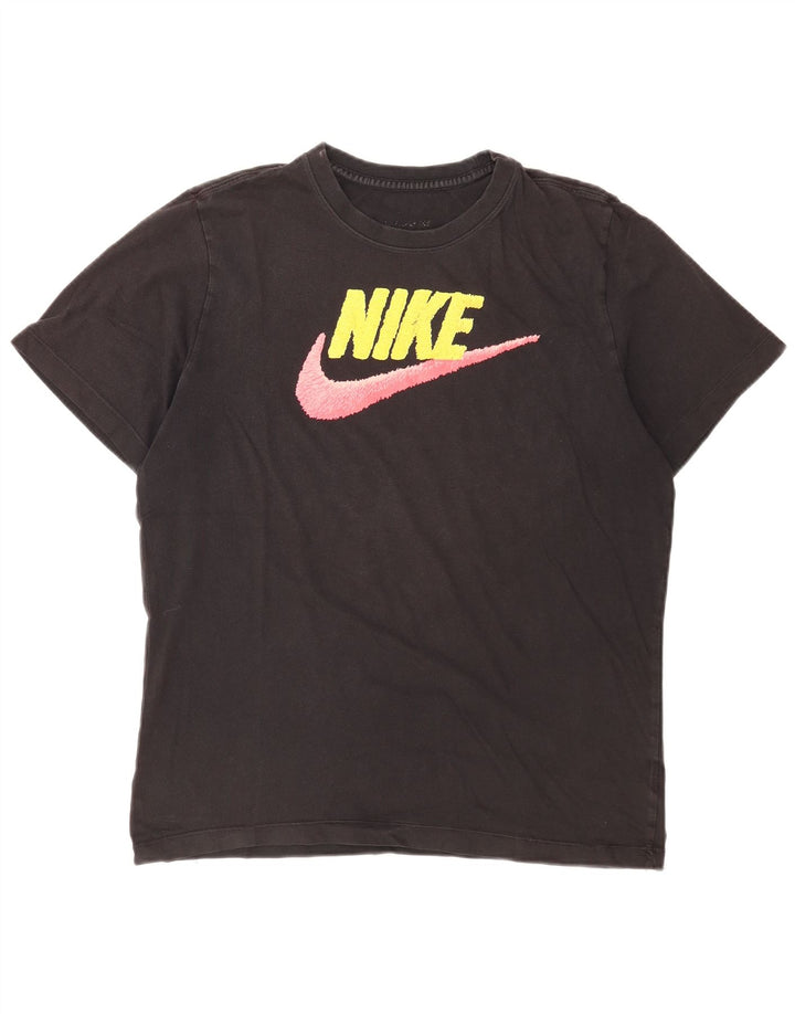 Nike Grafisk T-shirt top til kvinder DK 14 Stor Sort