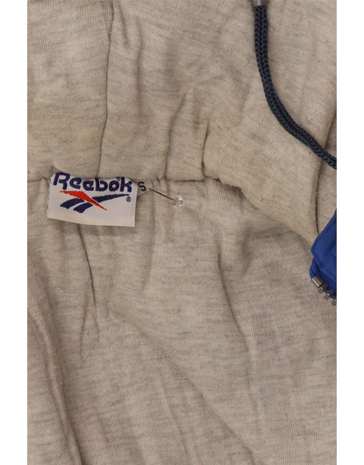 Reebok Herre Hooded Loose Fit Windbreaker Jacket UK 36 Small Blue Polyamide
