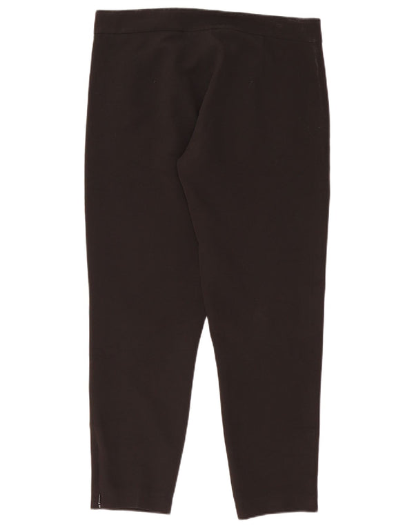 Trussardi Dame Slim Casual Bukser IT 46 Large W36 L27 Sort Polyester