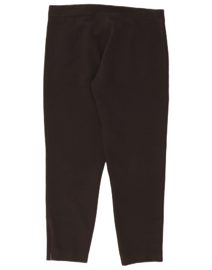 Trussardi Dame Slim Casual Bukser IT 46 Large W36 L27 Sort Polyester
