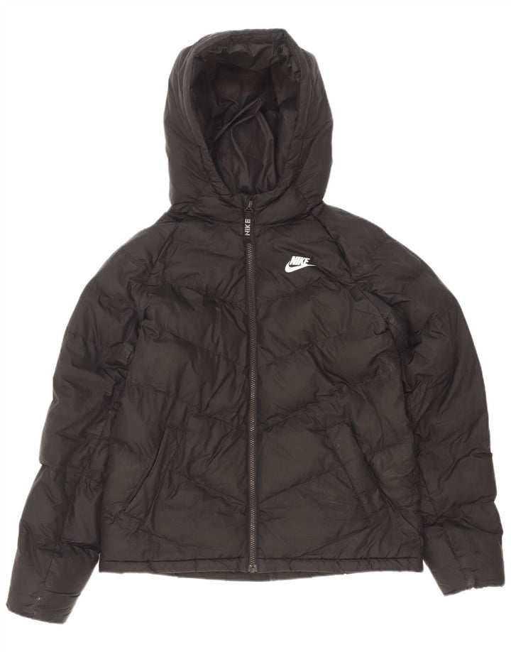 Nike drenge hættepolstret jakke 13-14 år XL sort polyester
