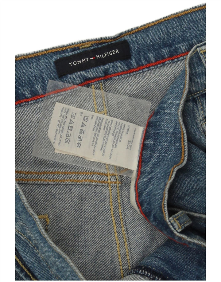 Tommy Hilfiger Straight Jeans til mænd W38 L34 Blå Bomuld