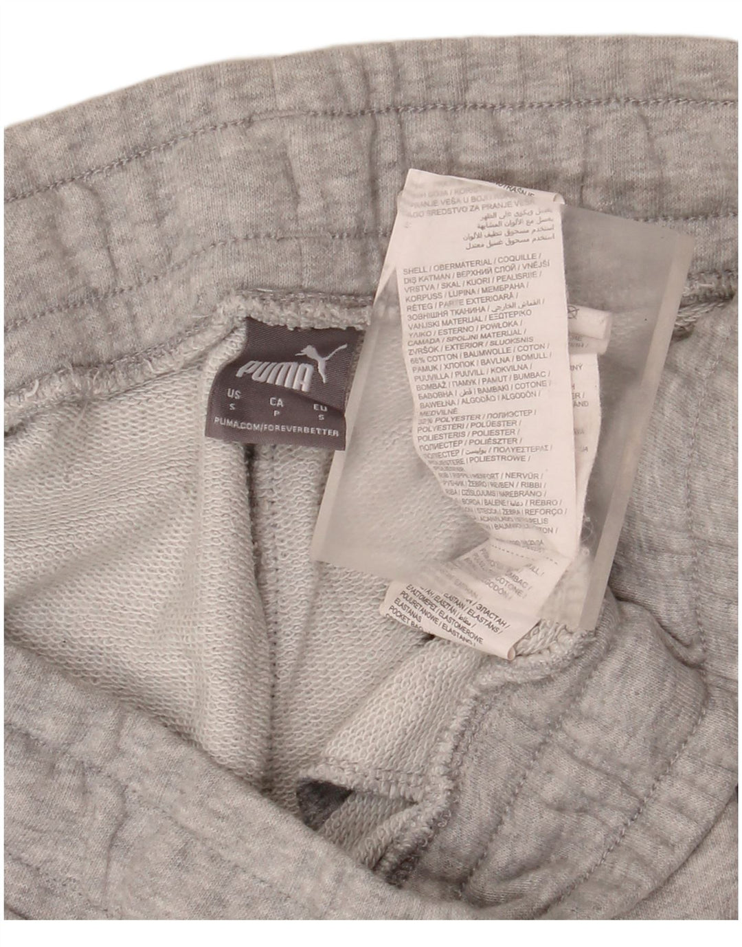 Puma Grafisk træningsdragt Bukser til kvinder Joggers UK 10 Små Grå Flecked