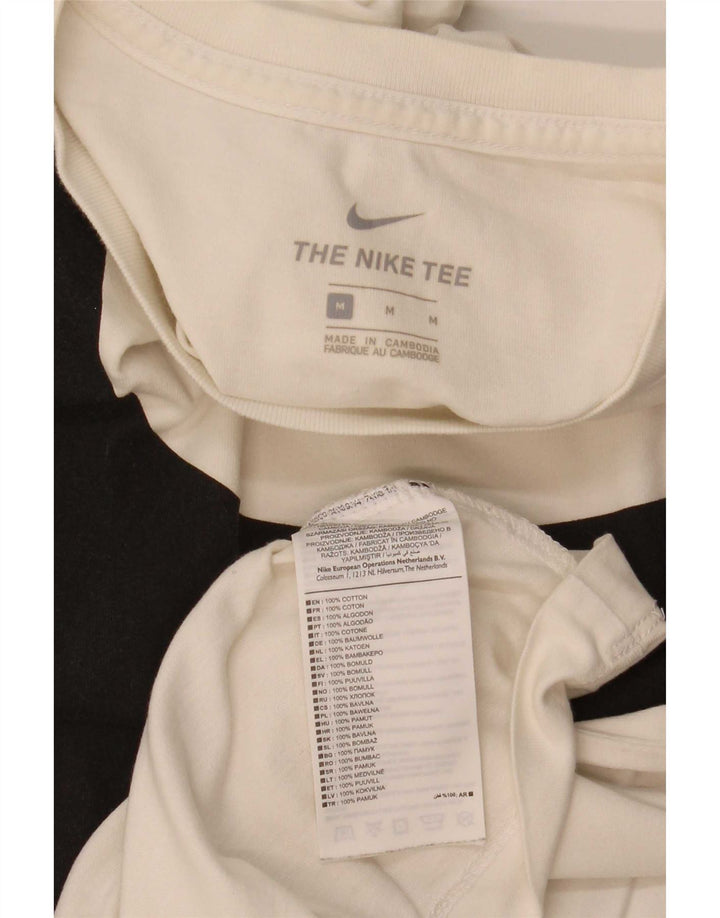 Nike grafisk t-shirt til mænd, medium hvid bomuld
