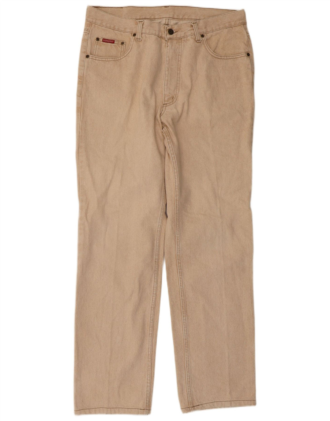 Carrera Straight Jeans til mænd W38 L32 Beige Bomuld